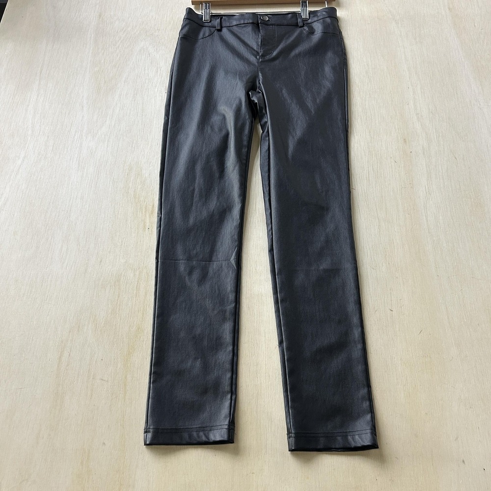 Active USA Pants Womens Large Black Ponte Jegging Slim Stretch Pockets Casual